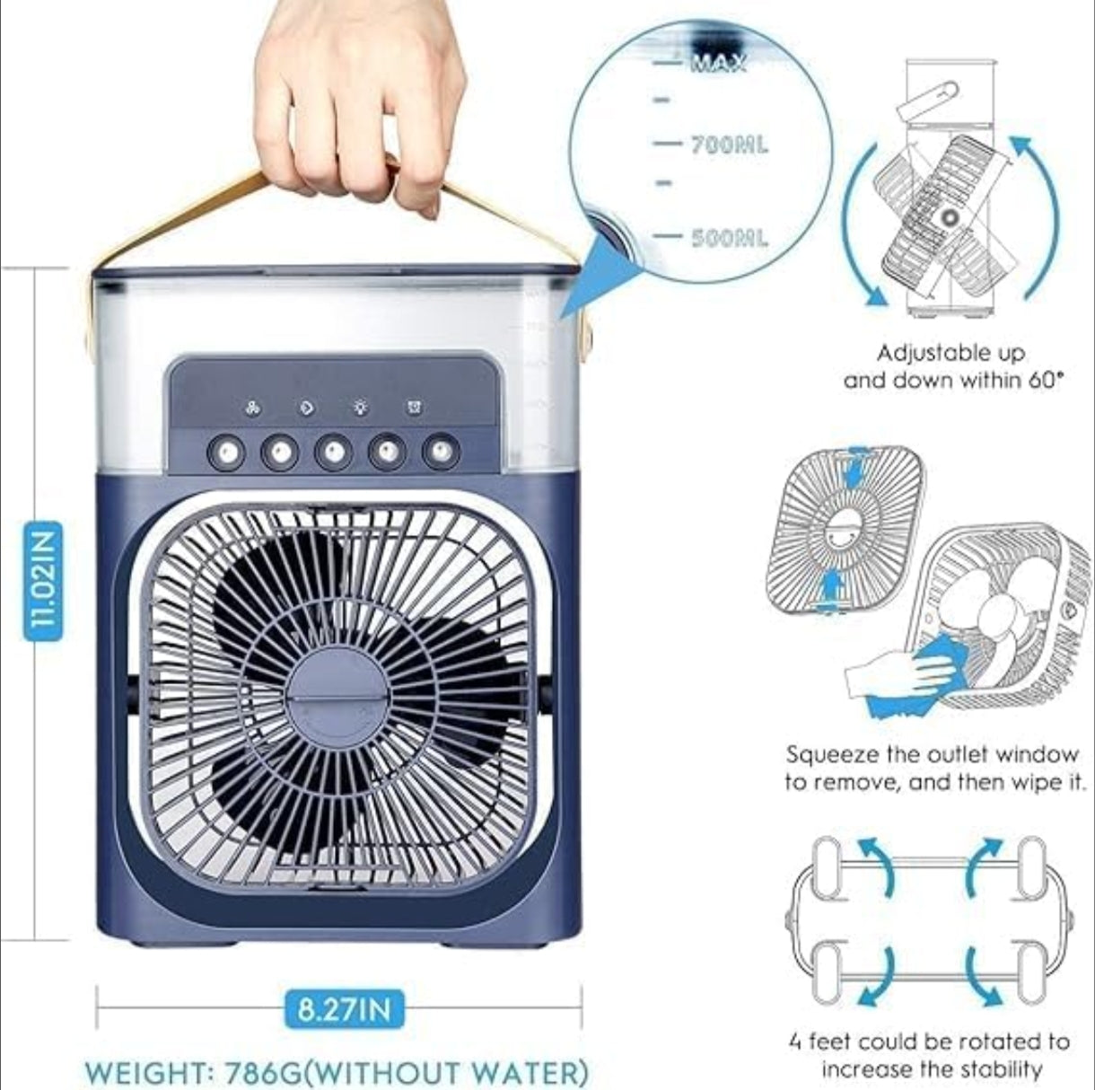 Portable Mini AC Cooler – Instant Personal Cooling 🎁 limited time offer order now